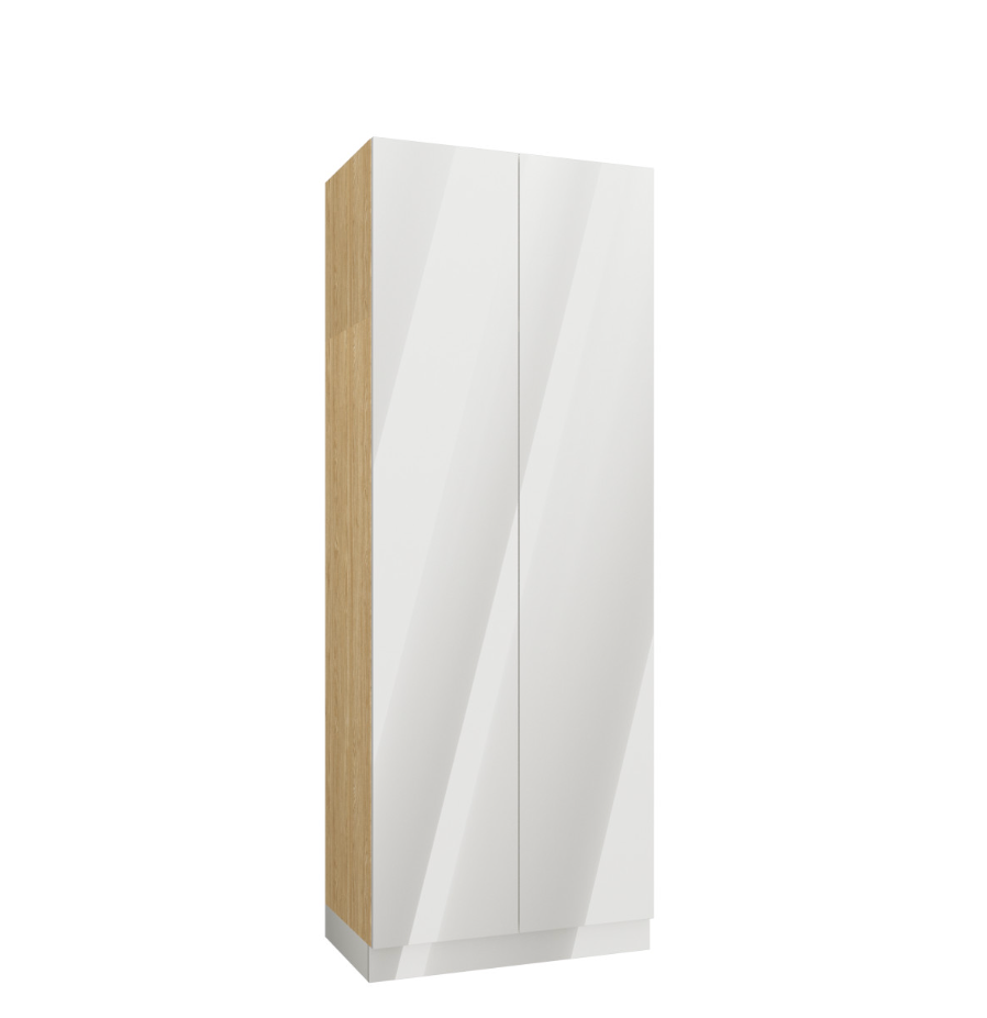 SLEEP VARIA spinta su kabykla 90 – baltos blizgios spalvos