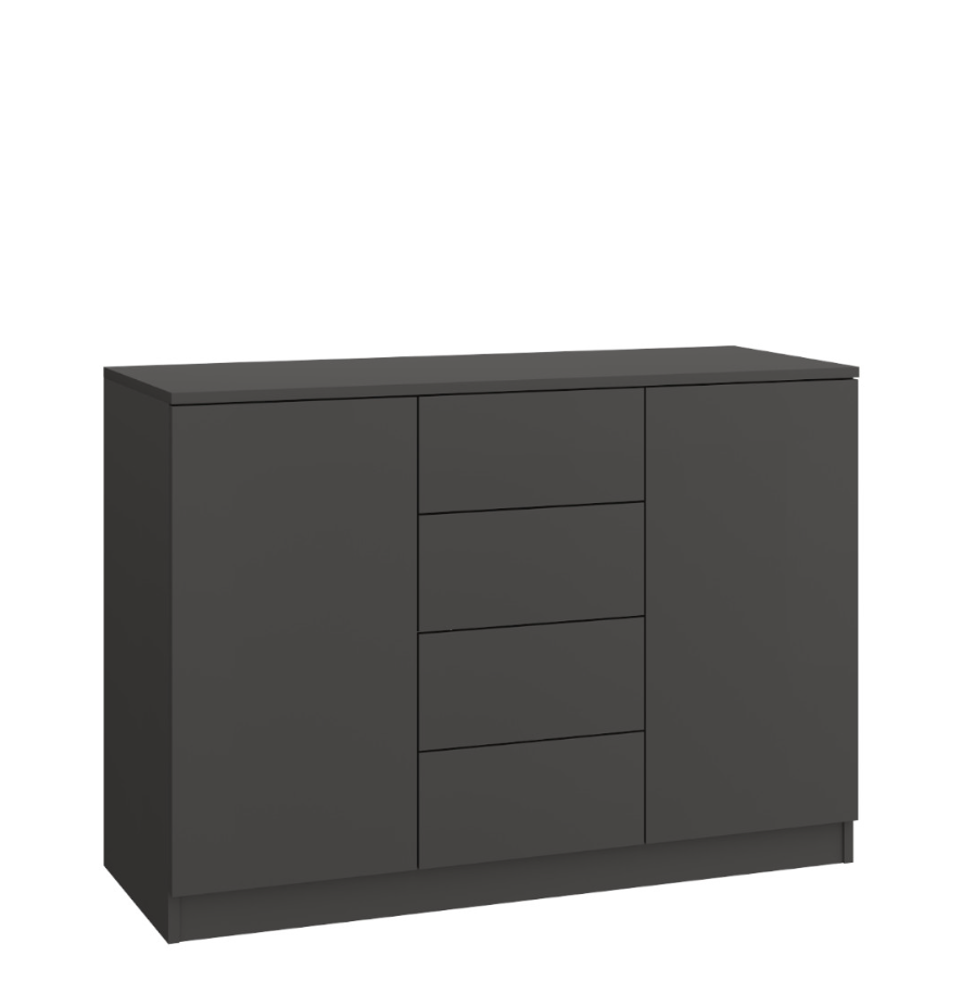 SLEEP VARIA komoda 120 – grafito spalvos